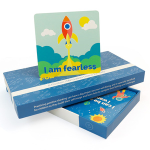 Boîte personnalisée avec couvercle et base pour cartes de jeu, fabriquée par un grossiste – Jeu de cartes d'affirmation personnalisé pour enfants - Product Image 2