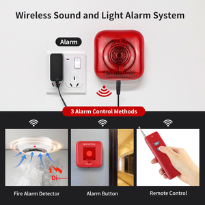 Báo động an ninh nhà chống trộm báo động cá nhân Báo động kiểm soát cháy bảng điều khiển cửa khói hệ thống báo động không dây - Product Image 2