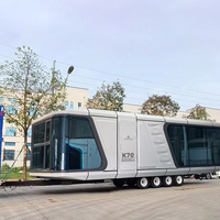 Capsule 38m2 Mobile Home avec roue Cuisine/11.5M Appartement modulaire Maison Salle de bain Toilette