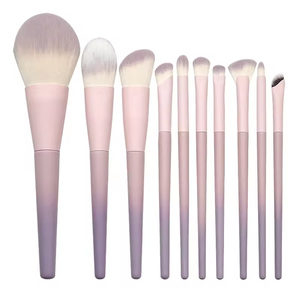 Daily Queen & Mor-phe10 Pcs Pinceaux <span class=keywords><strong>de</strong></span> maquillage à poudre avec manche dégradé <span class=keywords><strong>de</strong></span> <span class=keywords><strong>couleur</strong></span>, qualité supérieure et sensation luxueuse, logo personnalisé - Product Image 1