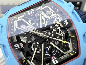 Reloj Mecánico Automático de Lujo para Hombre, Modelo 3503, de Fibra de Carbono Azul, con Tourbillon Esqueletizado, el Más Vendido del 2026 - Product Image 2