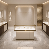 Vitrines et comptoirs de présentation de bijoux en verre sur mesure pour les magasins de bijoux en gros