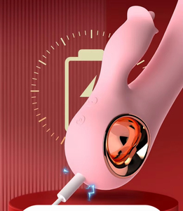 USB-Powered 10-Frequency Female Heating Dildo <b>Vibrator</b> Dual Motors for G-Spot & Clitoris Sex Products - Product Image 3