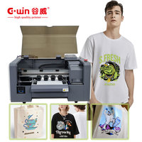 Vente d'usine Gwin 30cm DTF A3 rouleau à rouleau imprimante de film PET avec double tête XP600 nouvelle condition T-shirt Machine d'impression