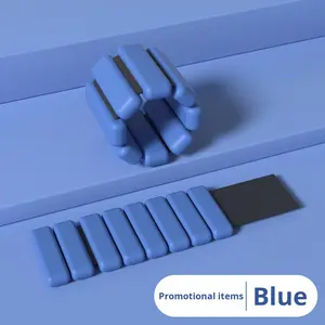 مجموعة أوزان سيليكون فولاذية قابلة للتعديل للمعصم والقدم، حزام معصم وحلقة قدم، لتمارين اليوغا والتدريب بالجاذبية - Product Image 6