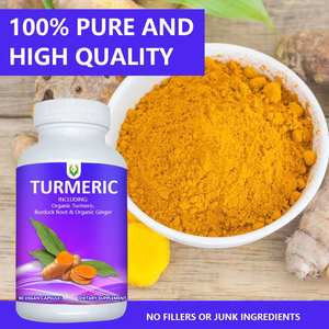 Cápsulas de Cúrcuma y Jengibre con Raíz de Bardana Orgánica, Favorecen la Salud Digestiva en Adultos, Venta al Por Mayor OEM - Product Image 6