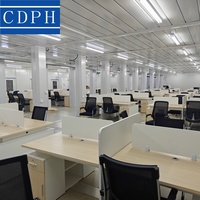 Edificio per Uffici Modulare Prefabbricato con Telaio in Acciaio Zincato, Design Traspirante, Ufficio Portatile per Cantieri Edili