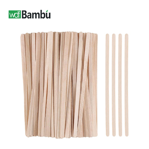 WDF-Agitadores de café personalizados, palitos para revolver té, bebidas de cóctel, agitadores desechables, agitador de café de madera biodegradable - Product Image 1