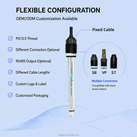 Sonde de pH de qualité industrielle, précision 0,01 pH, sortie RS485 pour la surveillance de l'électrode de pH des eaux usées des installations industrielles, traitement des eaux usées
