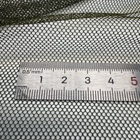 Tissu en maille de nylon 100% respirant et léger de 35 g/m² noir pour robes de soirée et robes à paillettes, tissu en dentelle
