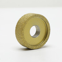 Meule diamantée brasée résistante à l'usure, à profil concave unique, à liaison métallique, pour meuleuse d'angle, à grain grossier, pour moulage