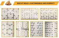 Machine intégrée de façonnage de biscuits glacés, ligne de production de biscuits compressés pour régime alimentaire, pour biscuits craquelins