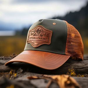 Casquette Trucker Homme Personnalisable 6 Panneaux Réglable Style 112 Broderie Maille Patch Cuir Personnalisé Certifié BSCI Vierge Richardson - Product Image 3