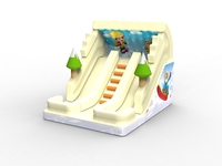 Jeux gonflables commerciaux pour parc extérieur, grand toboggan gonflable personnalisé, château gonflable pour enfants, matériau PVC, installation facile