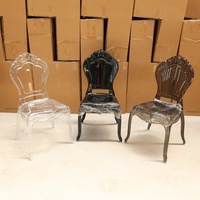 Chaises de fête de mariage transparentes en plastique acrylique polypropylène transparent