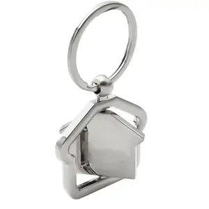 Fashion Modern Moving New Home Housewarming Gift Souvenir Key Ring Custom New Adventures Stainless Steel Keychain