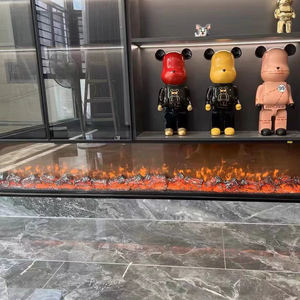 Barato europeo construido en decoración Led montada en la pared madera <span class=keywords><strong>falsa</strong></span> insertos de llama de carbono calefacción <span class=keywords><strong>chimenea</strong></span> de 115 pulgadas - Product Image 3