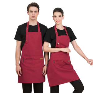 Delantal de cocina Unisex, multicolor, con bolsillos, para <span class=keywords><strong>Chef</strong></span> - Product Image 3