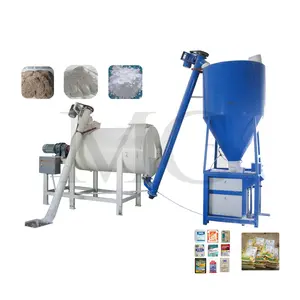 Factory Sale Simple Dry Mortar Production Line 3-4 T/H Wall Putty Mixer Ceramic Tile Adhesive Mixing Machine