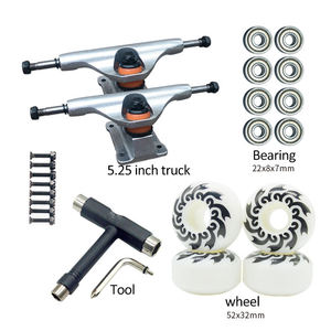 Ensemble de camions pour longboard professionnel, double kick, écrou latéral, roulement haute vitesse, accessoires universels pour skateboards - Product Image 2