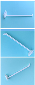 J&H Storefixture <span class=keywords><strong>2.3</strong></span>" 3.3" 4" 4.3" 5.3" 6" 7" 8" 零售POP瓦楞ABS挂钩 塑料超市纸板展示挂钩 - Product Image 5