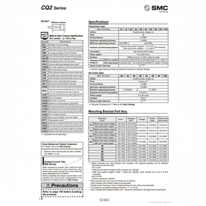Cilindro Compacto SMC CDQ2A63-30DZ, Piezas Neumáticas - Product Image 1