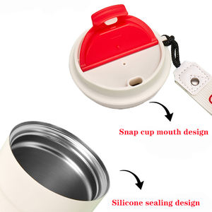 2024 germe cola a scatto tipo Flip sigillato calibro tazza da viaggio termica in acciaio inox con cinturino - Product Image 5