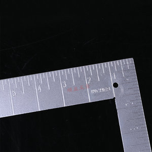 Regla Triangular de Aluminio de 5 Pulgadas, Herramienta de Dibujo Industrial de Alta Resistencia, Instrumento de Medición de Ángulo Recto de Metal - Product Image 1