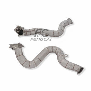 Collecteur d'échappement à haut débit pour <span class=keywords><strong>Audi</strong></span> <span class=keywords><strong>RS6</strong></span> RS7 <span class=keywords><strong>C7</strong></span> 4.0T V8, tuyau d'échappement modifié, <span class=keywords><strong>performance</strong></span> de course - Product Image 2