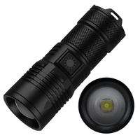 Nouveau modèle de lampe de poche LED laser blanche à charge rapide USB, lampe de poche extérieure multifonctionnelle à longue portée