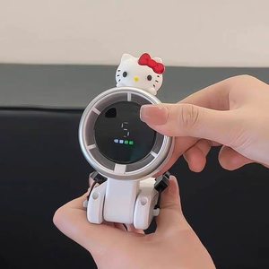 Mini USB Three-Speed Small Portable Quiet <b>Handheld</b> <b>Fan</b> with Colorful Light for Office Student Household Car & Outdoor Use - Product Image 2
