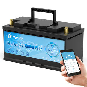 Kepworth EU Stock Warehouse 12.8V 100Ah Smart Lithium Ion Fosfaat BMS Batterij Diepcyclus Oplaadbaar voor Golfkar 12V 100AH - Product Image 1