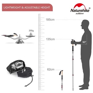 <span class=keywords><strong>Naturehike</strong></span> ไม้เท้าเดินป่าปีนเขาเดินป่า,ไม้เท้าเดินป่าทำจากคาร์บอนไฟเบอร์แบบคู่/2ชิ้นสำหรับเดินกลางแจ้ง - Product Image 5