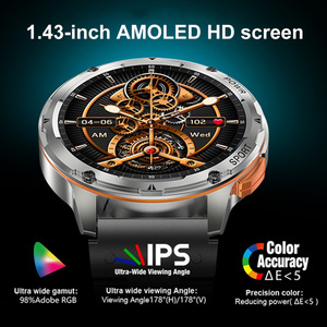 Reloj Inteligente AK59 2025, Resistente al Agua IP68, Pantalla AMOLED, Reproductor de Música, Llamadas, Funciones Deportivas, Sistema Operativo IOS/Android, Táctil - Product Image 3
