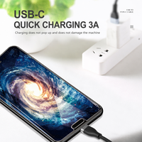 Cable USB a C 3A de Carga Rápida, Trenzado de Nailon, Carcasa de Aluminio, Cobre Puro, 480 Mbps para Huawei, Samsung, Xiaomi, OPPO, Android