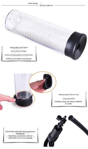 男性用ペニス増大ポンプ サイズM 大人用セックストイ 防水真空ポンプ 男性用オナニートレーナー - Product Image 3