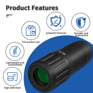 منظار أحادي العين BIJIA <span class=keywords><strong>7x18</strong></span> عالي القوة والجودة للصيد، مع منشور BAK-4 وطلاء FMC أخضر، مدى طويل، ضمان لمدة 3 سنوات للاستخدام الخارجي - Product Image 5