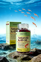 Huile de Krill Antarktique en Capsules Molles Oméga 3 en Gros pour Améliorer l'Immunité des Employés de Bureau/Étudiants/Personnes Âgées OEM ISO22000