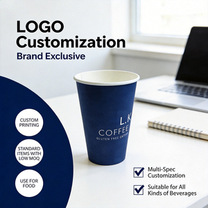 Vaso de Papel de Doble Pared con Logotipo Personalizado, 10oz/12oz, Desechable, Resistente al Calor, para Bebidas Calientes, con Tapa, para Cafetería y Comida para Llevar - Product Image 3