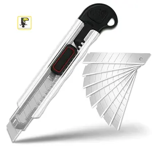 Aluminum Sliding Blade Knife Leather Carton Cutter Utility Knife 18mm