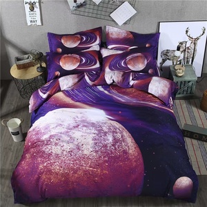 Cao Cấp 3D In Ấn Không Gian Sao <span class=keywords><strong>Galaxy</strong></span> Duvet Comforter Bìa Thiết Lập Vũ Trụ Bên Ngoài Không Gian Theo Chủ Đề Nhà Dệt ODM/OEM Bộ Đồ Giường Bộ - Product Image 2