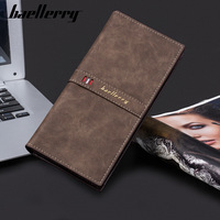Baellerry Business Grote Capaciteit Multi-Card Houder Portemonnee Mannelijke Mobiele Telefoon Clutch Luxe Lange Portemonnee Mannen