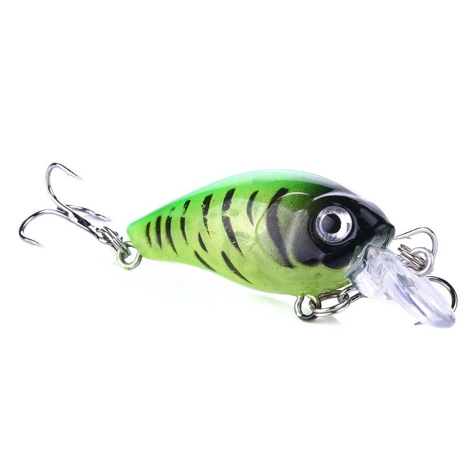Little Fat Rocker Artificial Hard Bait Stainless Steel Bass Lure ...