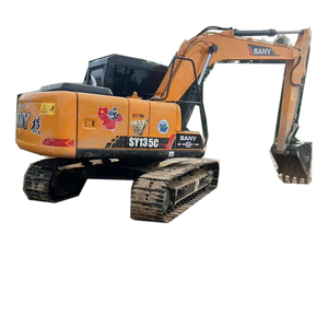 Excavatrices Sany de marque chinoise 135 mini pelleteuse sur chenilles Sany 13 tonnes 14 tonnes d'occasion à bas prix avec godet pour moteur Kubota - Product Image 1