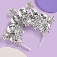 Bandeau de boule de disco de noël transfrontalier à la mode personnalisé bandeau accessoire de cheveux décoratif de fête de vacances pour femmes
