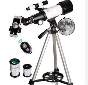 Télescope réfracteur astronomique 400 mm/70 mm - FMC pour enfants débutants avec trépied en métal, adaptateur pour <span class=keywords><strong>téléphone</strong></span>, télécommande <span class=keywords><strong>sans</strong></span> <span class=keywords><strong>fil</strong></span> - Product Image 4