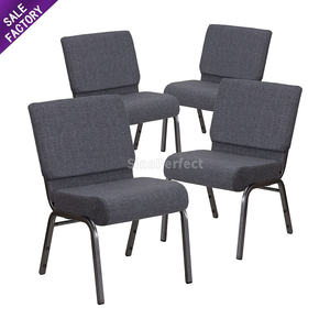 Wholesale Popular Customized Luxury Stacking Theater Seating Church Banquet Wedding Event Church Chairs with Metal <b>Frame</b> - Product Image 3