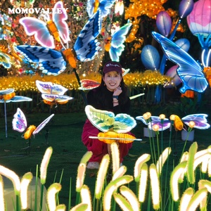 Momovalley gran oferta decoración de fiesta de <span class=keywords><strong>mariposa</strong></span> China <span class=keywords><strong>azul</strong></span> púrpura alas móviles ABS Shell vacaciones iluminación al aire libre jardín <span class=keywords><strong>monarca</strong></span> - Product Image 6