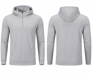 Sweat à capuche zippé athlétique pour homme, pull d'entraînement extensible dans les 4 sens, léger, anti-humidité, vêtements de sport décontractés, fabrication OEM - Product Image 3