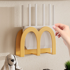 M-Shaped <b>Router</b> Storage <b>Box</b> Wall Mounted Plastic Cable Organizer For Desktop Space Saving - Product Image 1